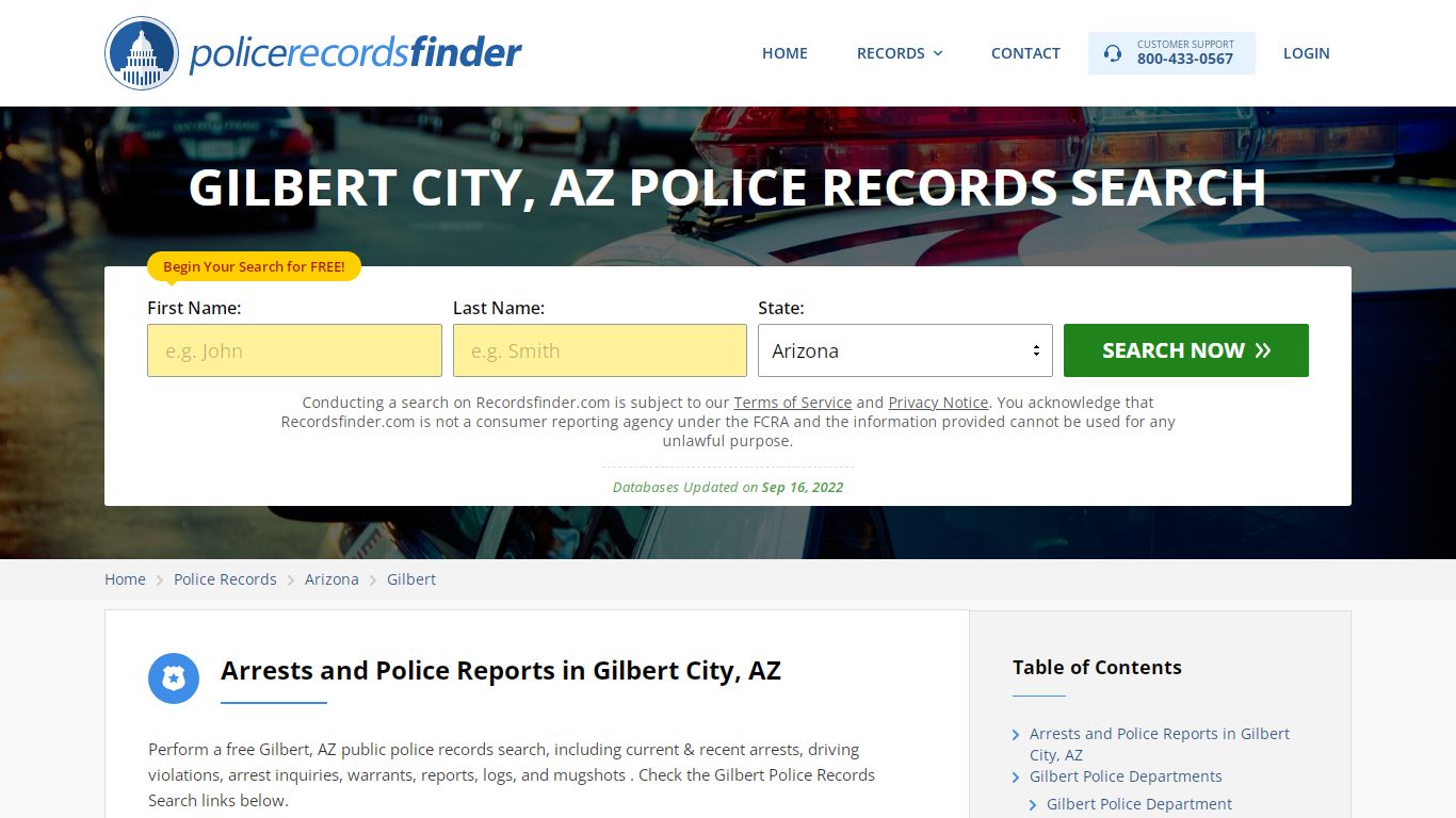 Gilbert, Searcy County, AZ Police Reports & Police Department Records